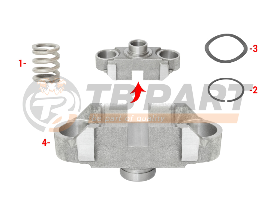 HALDEX Caliper Bridge Assembly Repair Kit Caliper Repair Kit